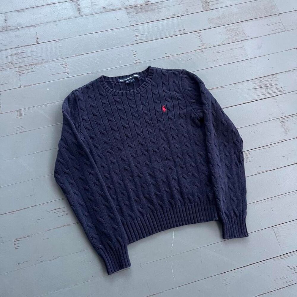 Vintage Ralph Lauren Sport Old Money Y2K Cableknit Sweater
